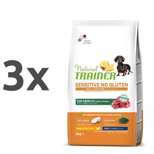 Natural Trainer Sensitive No Gluten Adult Mini - ovca - 3 x 2 kg