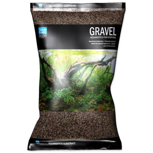 Aqua Excellent akvarijski pesek, rečni temni - 2-4 mm, 8 kg