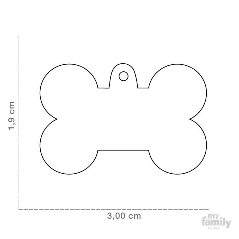My Family identifikacijski obesek medenina, majhna kost - GRAVIRANJE GRATIS! (2)