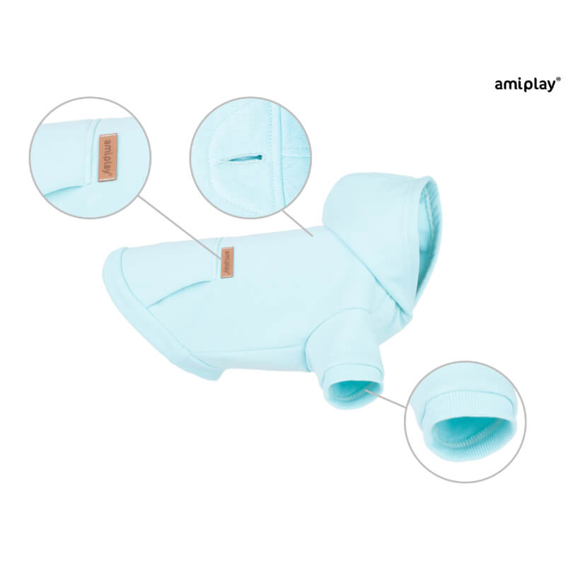 Amiplay pulover Hoodie Texas, modra (4)