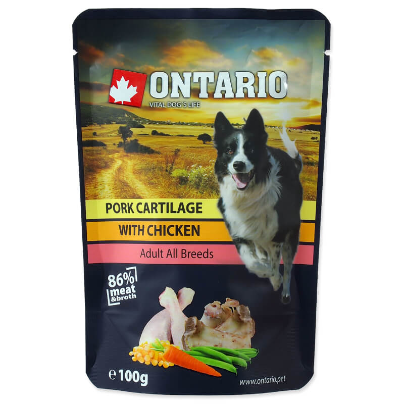Ontario Dog - piščanec in svinjski hrustanec v juhi - 100 g