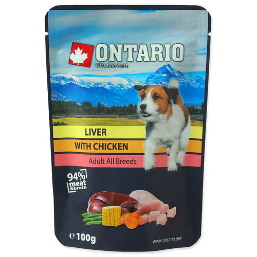 Ontario Dog - piščanec in jetra v juhi - 100 g
