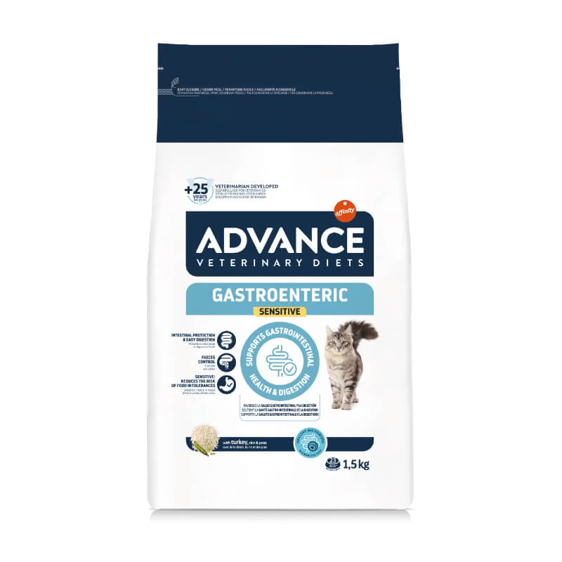 Advance veterinarska dieta za mačke Gastroenteric - puran in riž - 1,5 kg