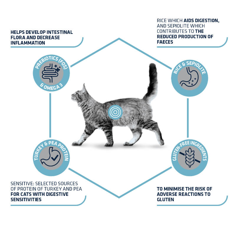 Advance veterinarska dieta za mačke Gastroenteric - puran in riž - 1,5 kg (2)