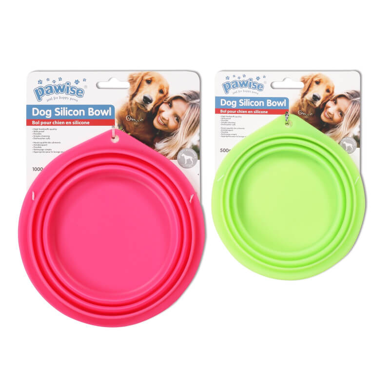 Pawise zložljiva potovalna posoda, silikon - 500 ml