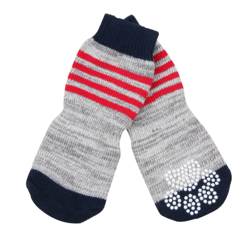 Pawise nogavice Anti-Slip, siva - 4 kos