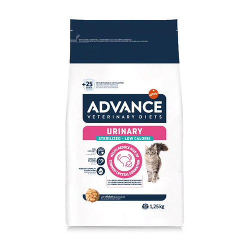 Advance vet. dieta za mačke Urinary Sterilized Low Calorie - piščanec - 1,25 kg
