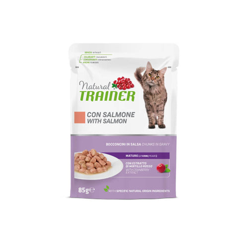 Natural Trainer Cat Mature, vrečka - losos - 85 g - 85 g