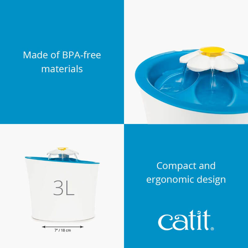 Catit Flower, fontana za vodo z LED lučko (6)