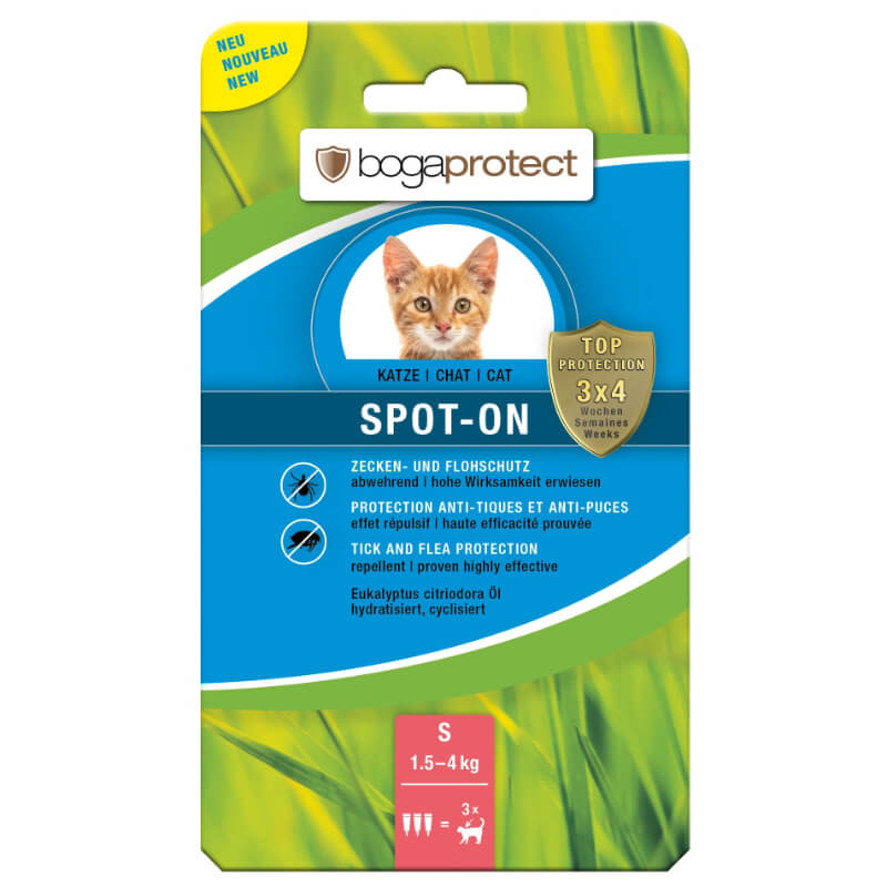 Bogaprotect Spot-On pipeta za mačke - S (1,5-4 kg)