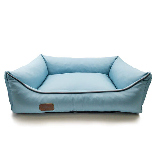 Meduza ležišče iz umetnega usnja, različne velikosti - svetlo modra - 100 x 80 cm