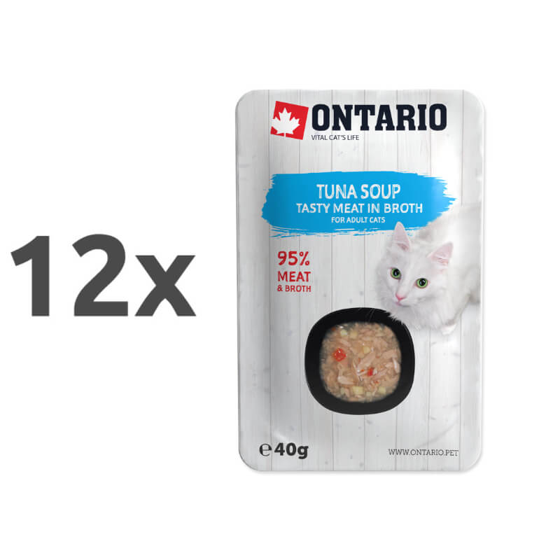 Ontario Cat juha - tuna in zelenjava - 12 x 40 g