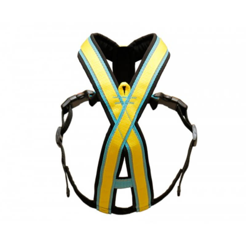 TrOP oprsnica Base Harness, rumeno modra - S (2)