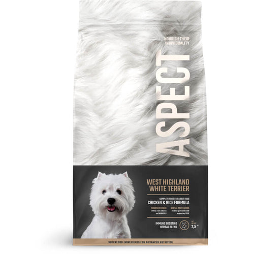 Aspect West Highland White Terrier Adult - piščanec in riž - 2,5 kg