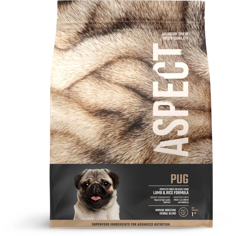Aspect Pug Adult - jagnjetina in riž - 1 kg