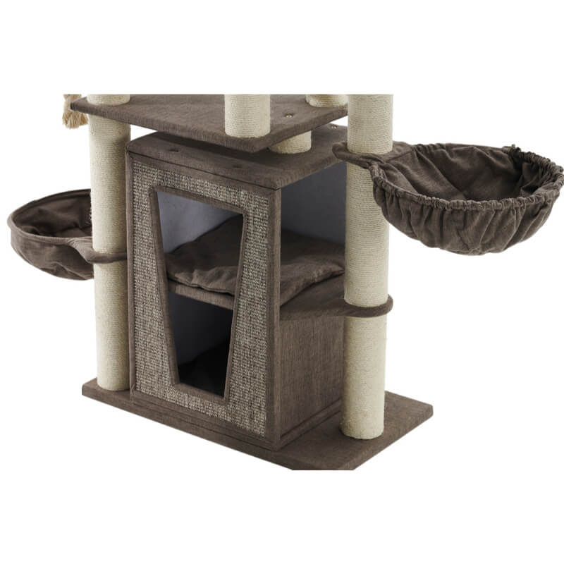 Nobby praskalnik Hital, rjav - 85 x 50 x 157 cm (2)