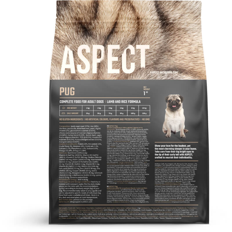 Aspect Pug Adult - jagnjetina in riž (2)