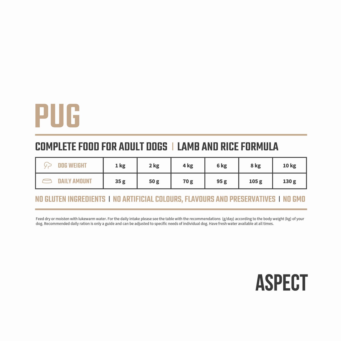 Aspect Pug Adult - jagnjetina in riž (3)