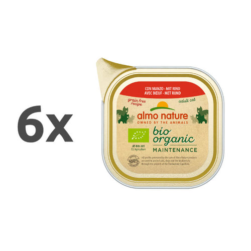 Almo Nature Bio Organic - govedina - 6 x 85 g
