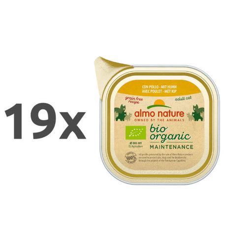 Almo Nature Bio Organic - piščanec - 19 x 85 g