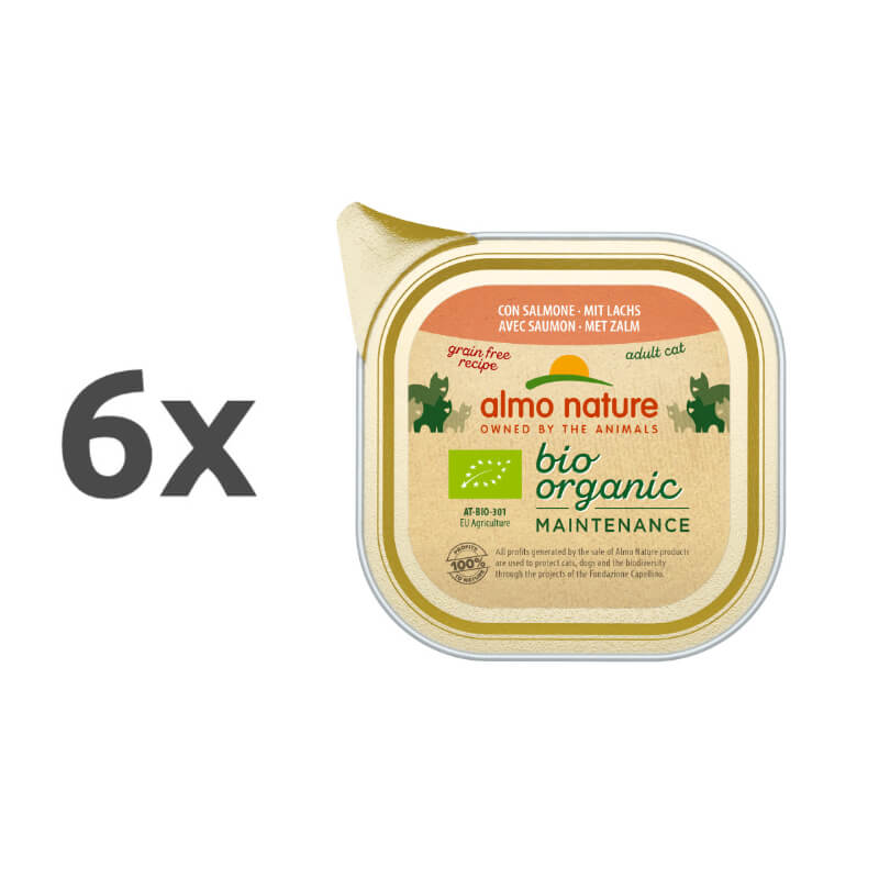 Almo Nature Bio Organic - losos - 6 x 85 g