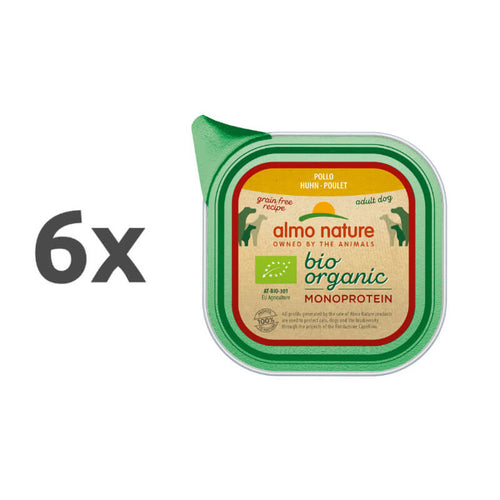 Almo Nature Bio Organic Monoprotein - piščanec - 6 x 150 g