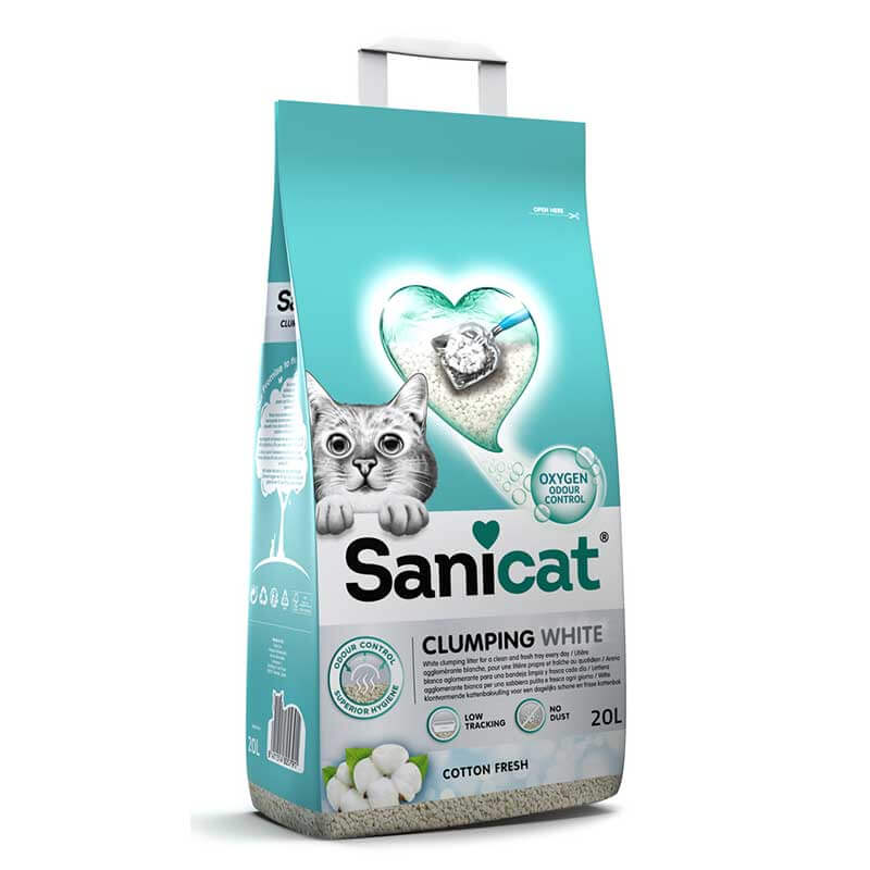 Sanicat posip Clumping White Cotton Fresh