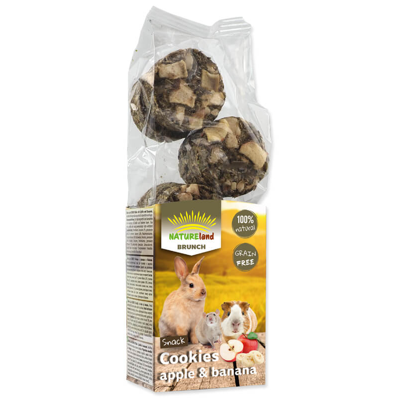 Nature Land Brunch Grainfree piškot z jabolki in bananami - 120 g