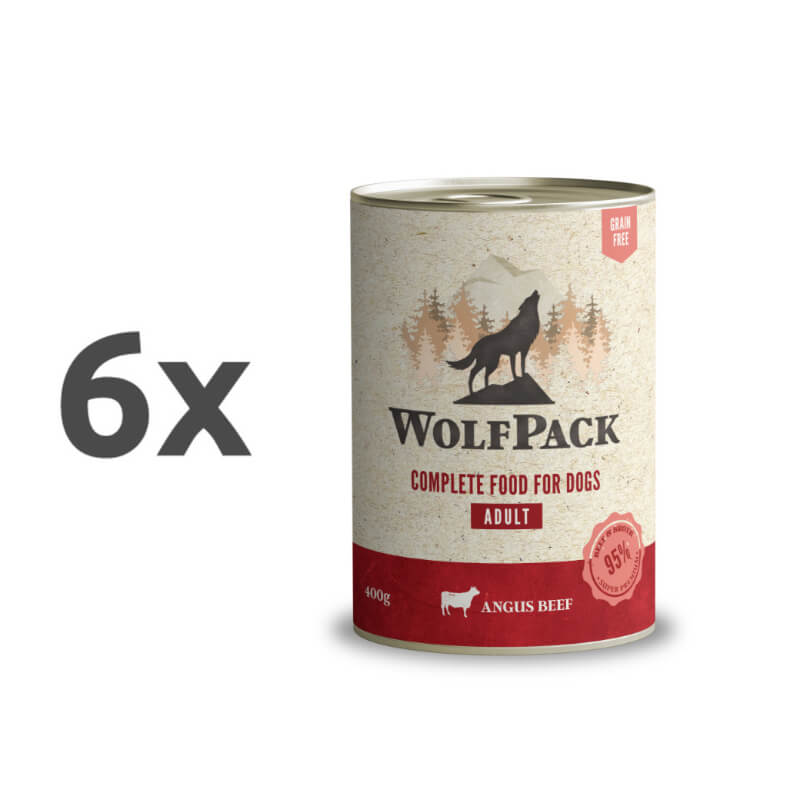 WolfPack Adult - Angus govedina - 6 x 400 g