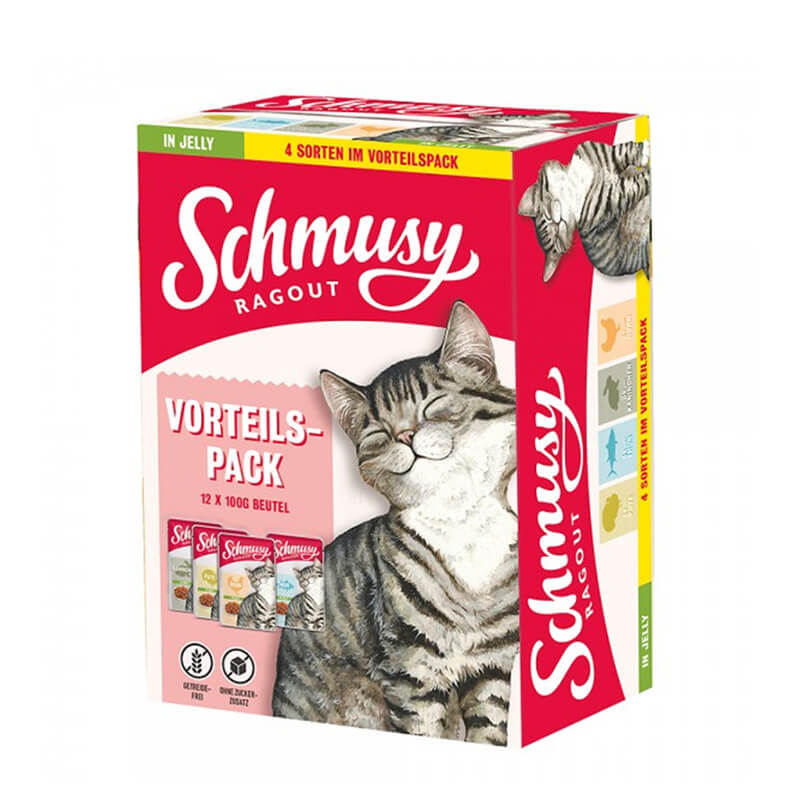 Schmusy Ragout Multibox Jelly - 12 x 100 g