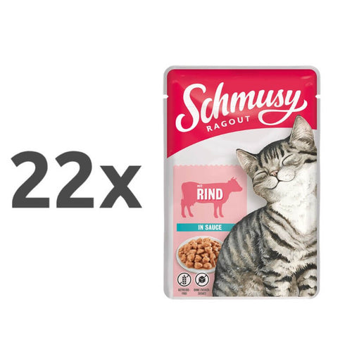Schmusy Ragout omaka - govedina - 22 x 100 g
