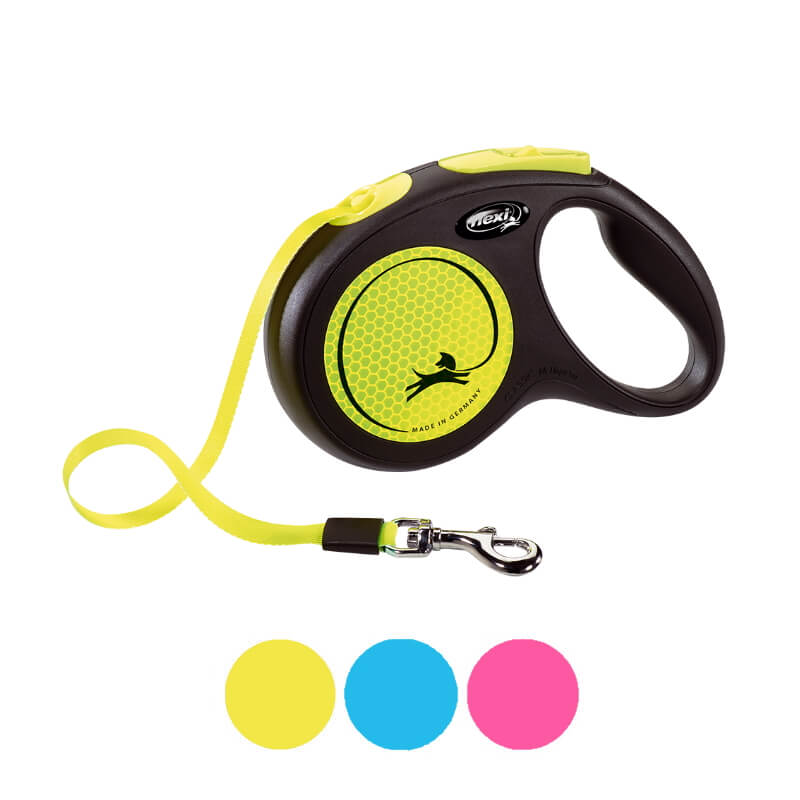 Flexi povodec New Neon trak M - 5 m (različne barve)