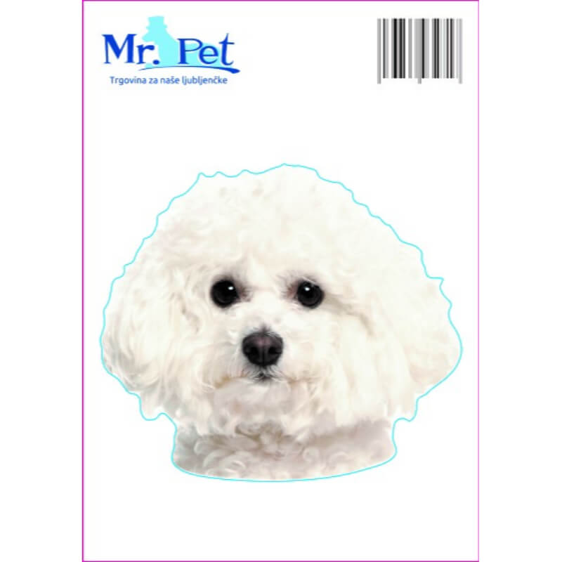 Pasemske nalepke, različne pasme (2 kos) - bišon