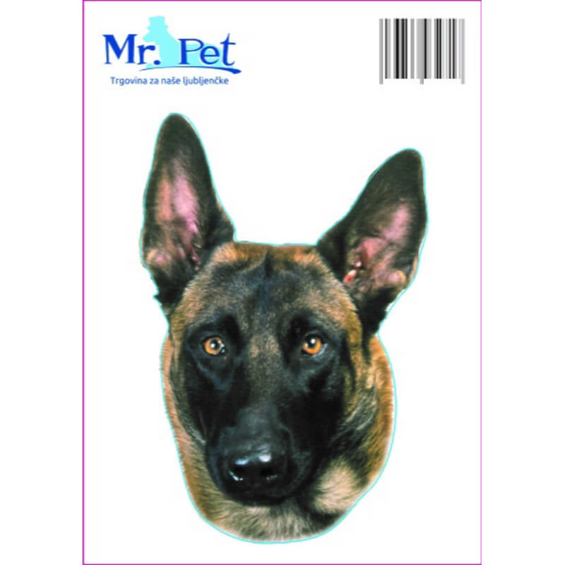 Pasemske nalepke, različne pasme (2 kos) - malinois