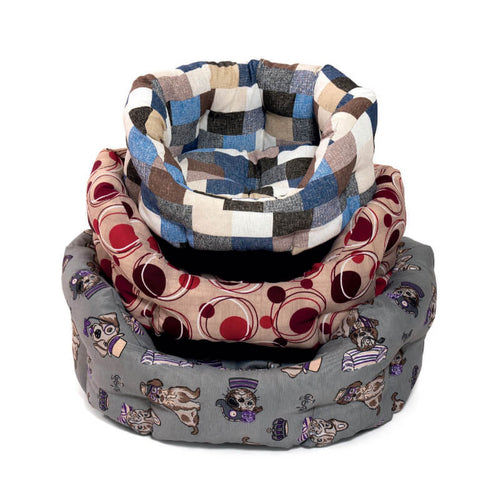 Leopet ovalno ležišče Santorini, mix barve - 45 cm