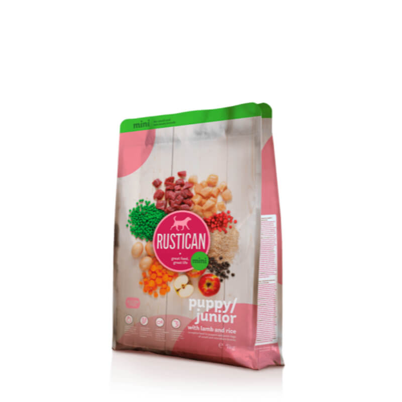 Rustican Gluten Free Mini Puppy & Junior - ovca in riž - 1 kg