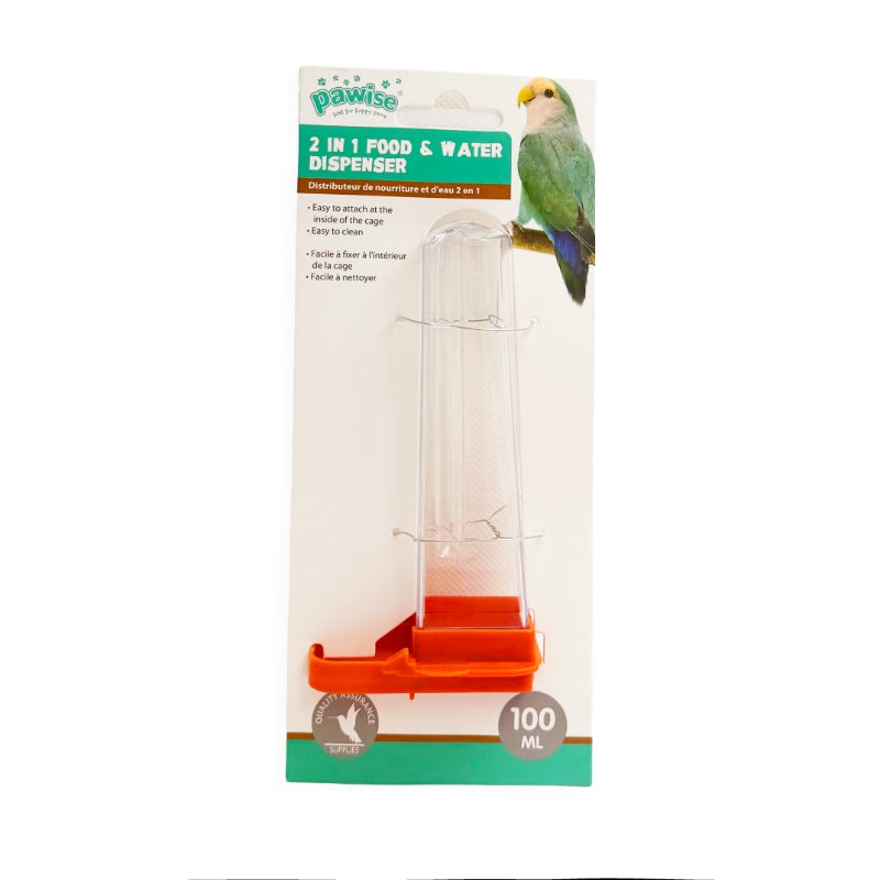 Pawise napajalnik za ptice, oranžno - 100 ml
