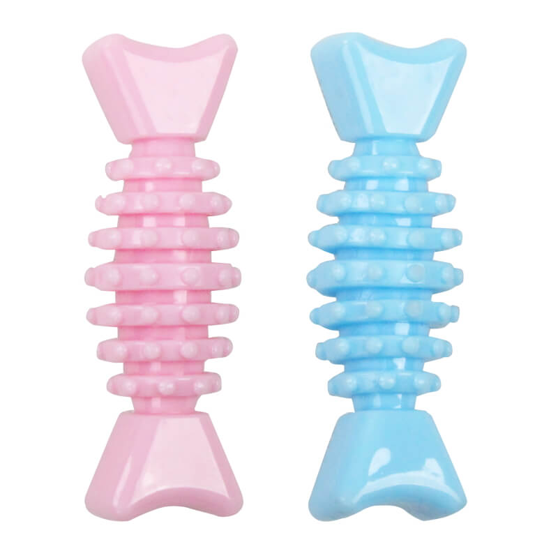 Pawise Puppy kost Dental, roza/modra - 11,5 cm