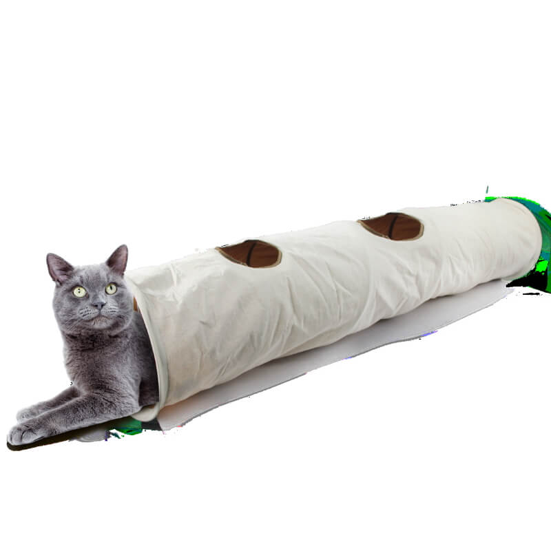 All For Paws tunel za mačke šumeč classic comfort, bež - 140 cm (2)