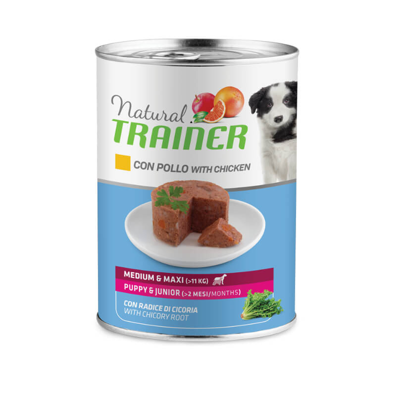 Natural Trainer Medium/Maxi Puppy/Junior - piščanec - 400 g