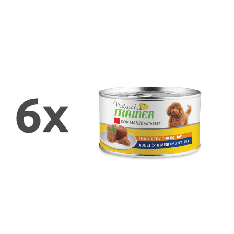 Natural Trainer Small/Toy Adult - govedina - 6 x 150 g