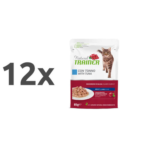 Natural Trainer Cat Adult, vrečka - tuna - 85 g - 12 x 85 g
