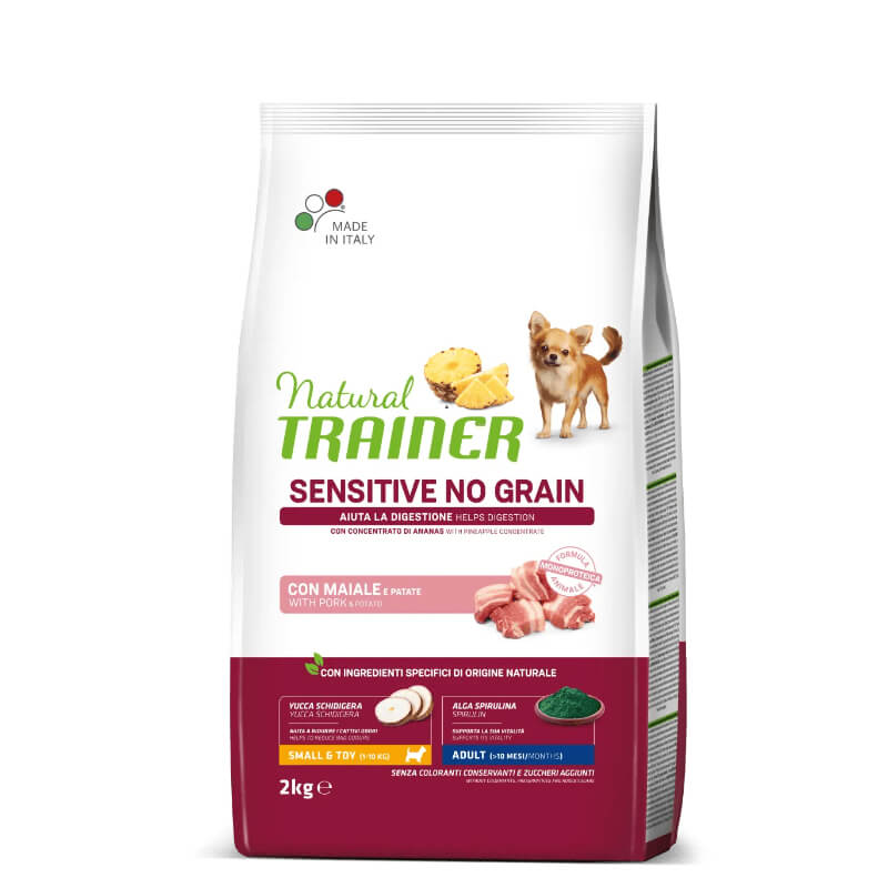 Natural Trainer Sensitive No Grain Adult Mini - svinjina - 2 kg