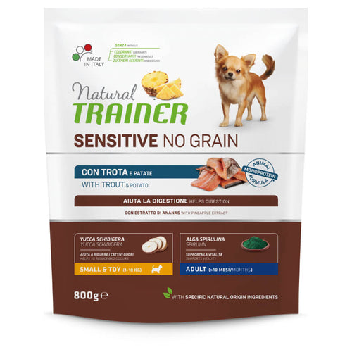 Natural Trainer Sensitive No Grain Adult Mini - postrv - 800g
