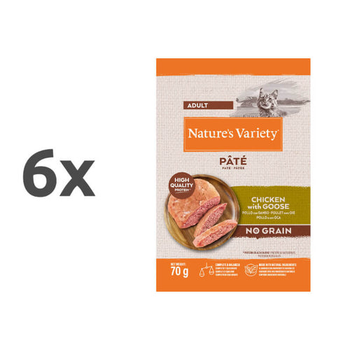 Nature's Variety Original Cat Adult - piščanec in gos - 70 g - 6 x 70 g