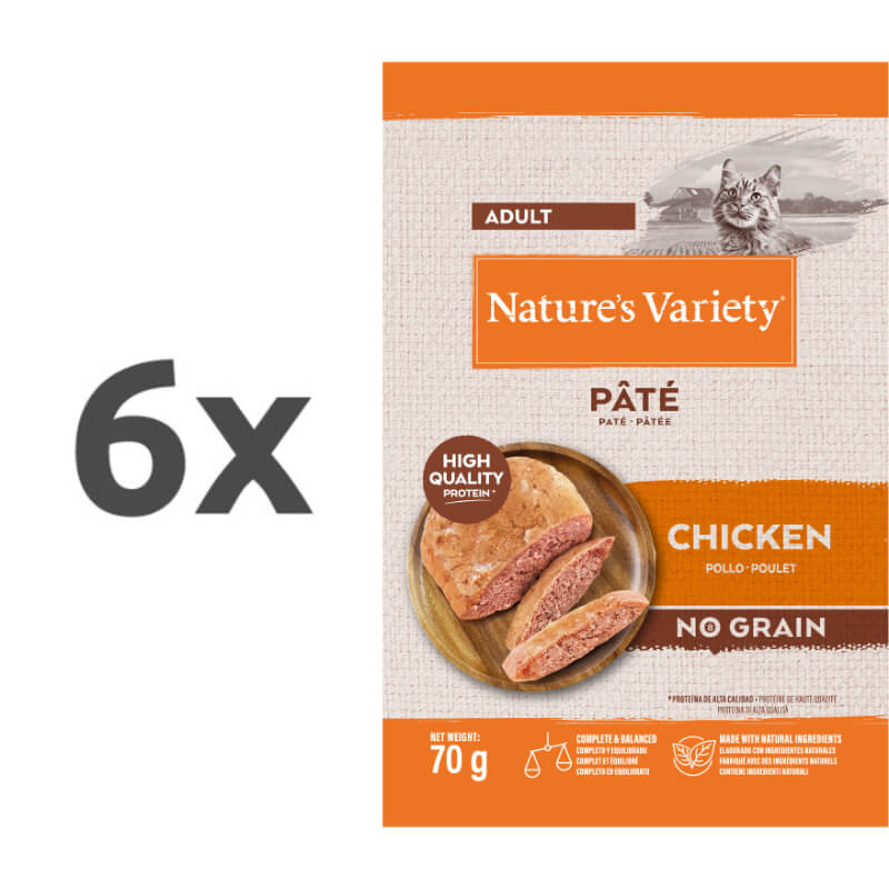 Nature's Variety Original Cat Adult - piščanec - 70 g - 6 x 70 g