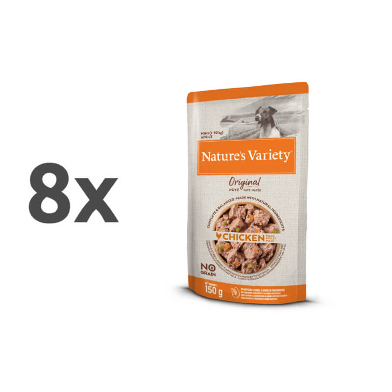 Nature's Variety Original Dog Mini Adult - piščanec - 150 g - 8 x 150 g