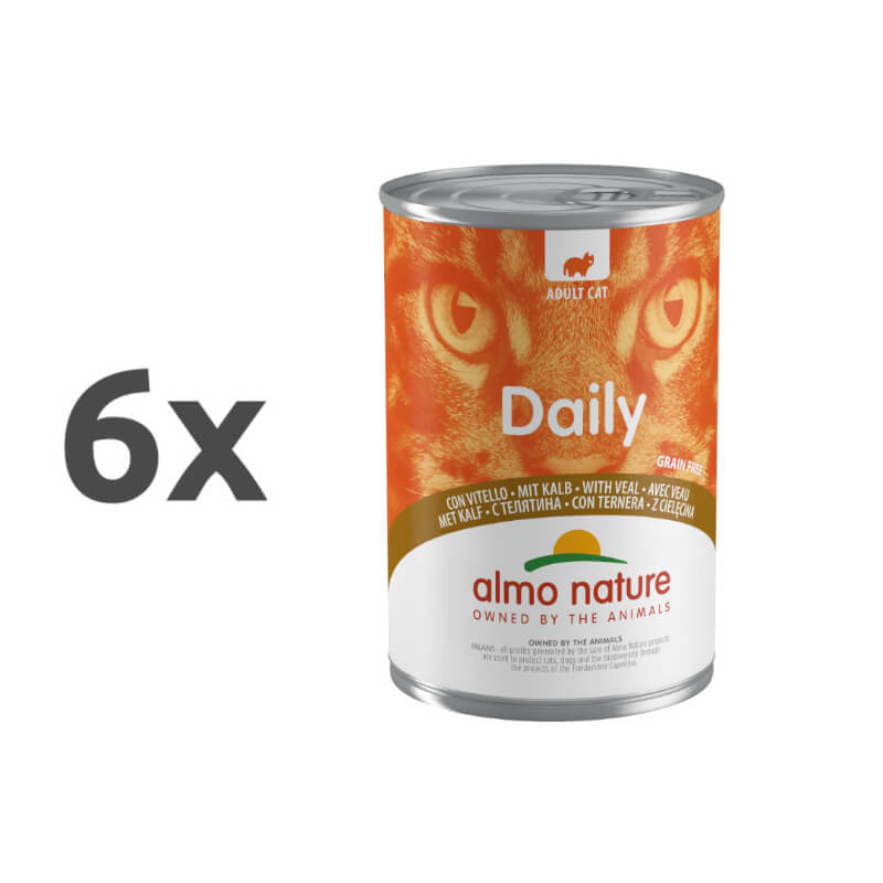 Almo Nature Daily konzerva - teletina - 400 g - 6 x 400 g