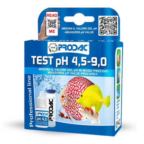Prodac pH test za sladkovodne in morske akvarije - 4,5-9,0