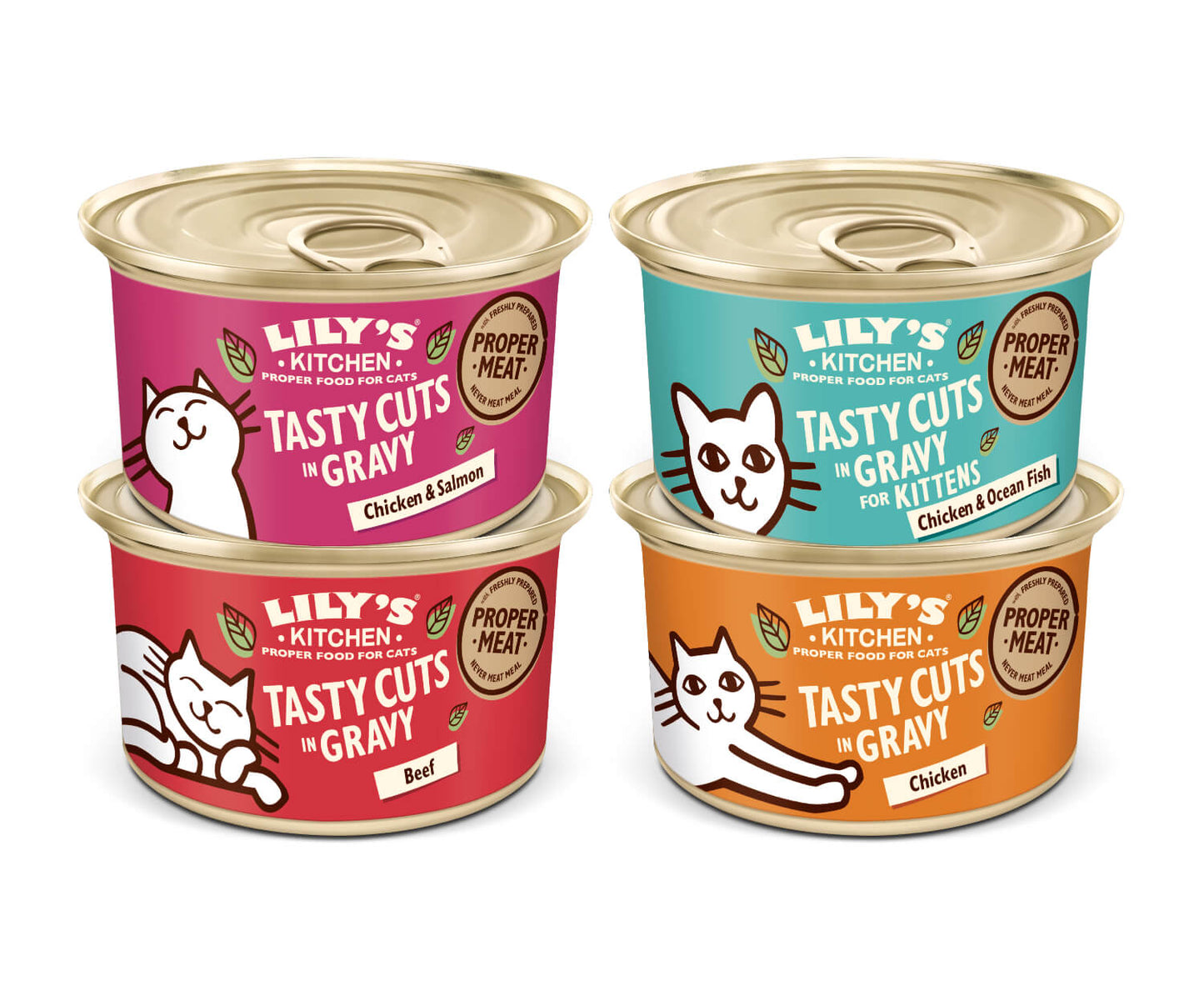 Lily's Kitchen Tasty Cuts Multipack - koščki mesa, 4 okusi - 8 x 85 g (2)